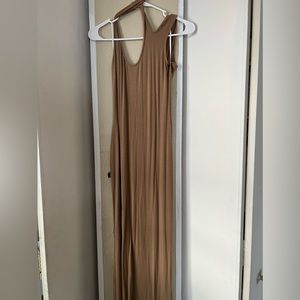Tan Asymmetrical dress